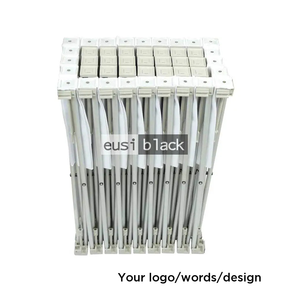 Foldaway cage media banner