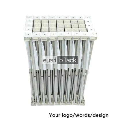 Foldaway cage media banner