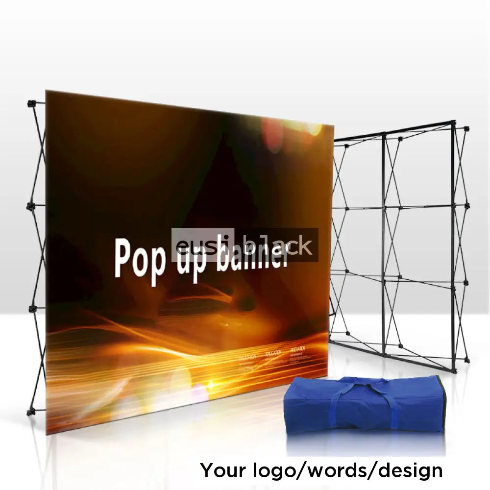 Foldaway cage media banner