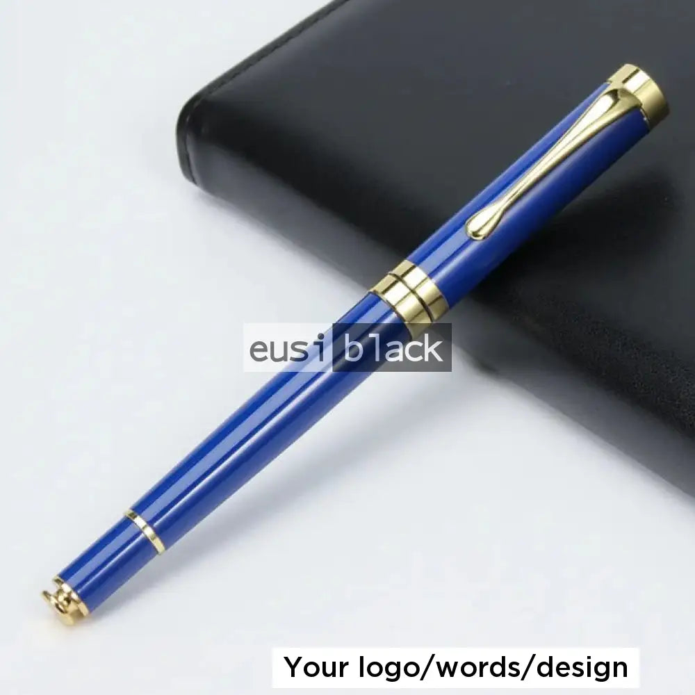 Four Part Gold Executive Pen Gold On Blue / Pen Only
