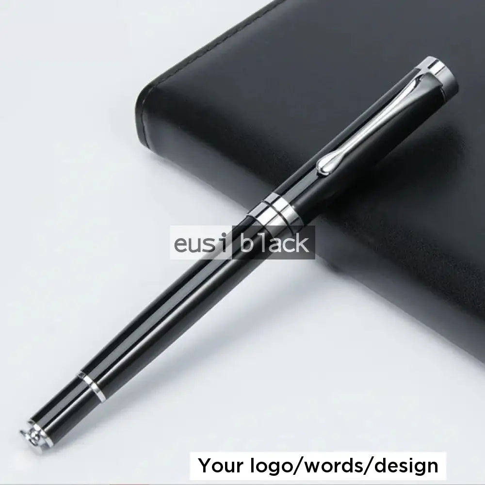 Four Part Gold Executive Pen Silver On Black / Pen Only