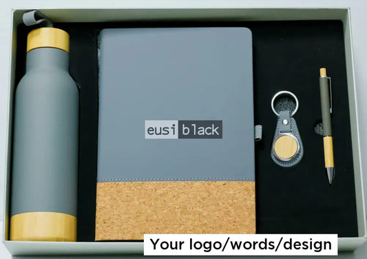 Four piece semi eco hamper set - Grey