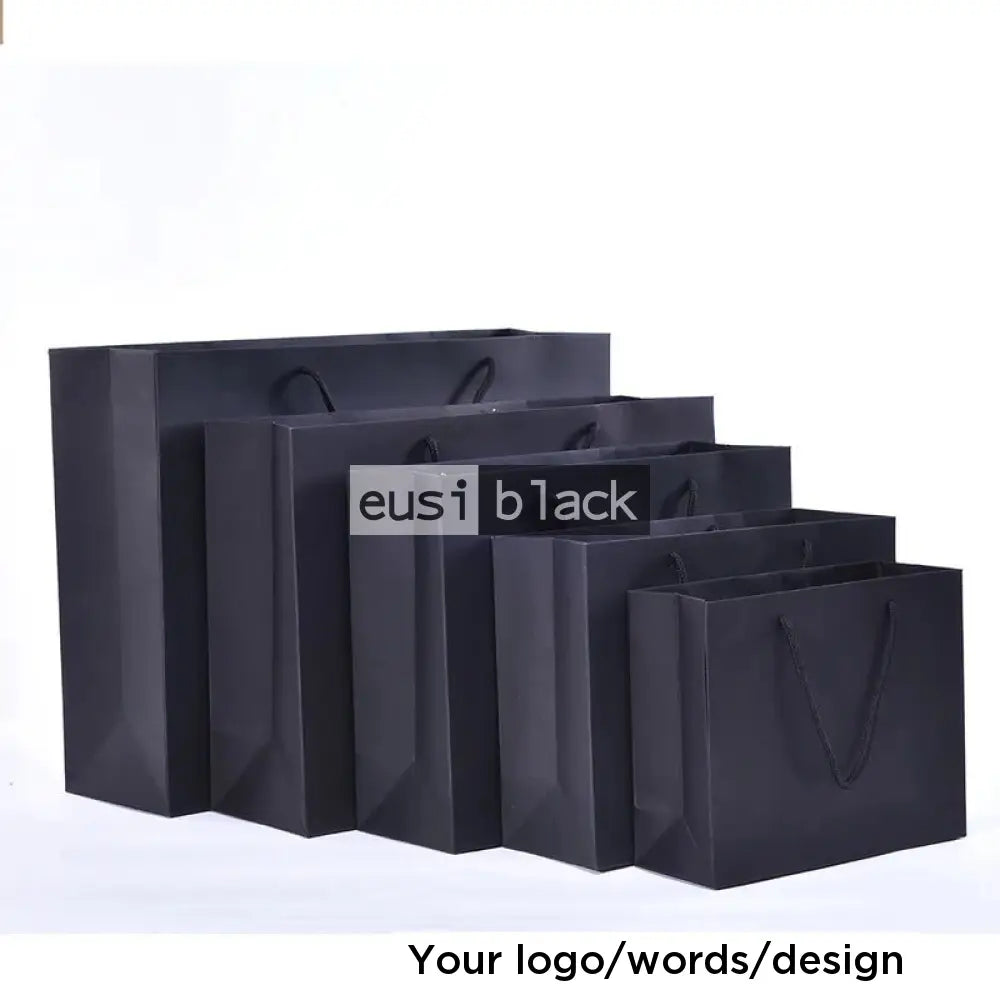 Gift bag mild gloss landscape Black / A6