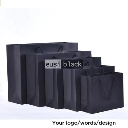 Gift bag mild gloss landscape Black / A6