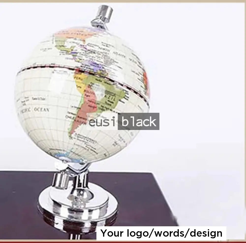 Globe & clock wooden organizer