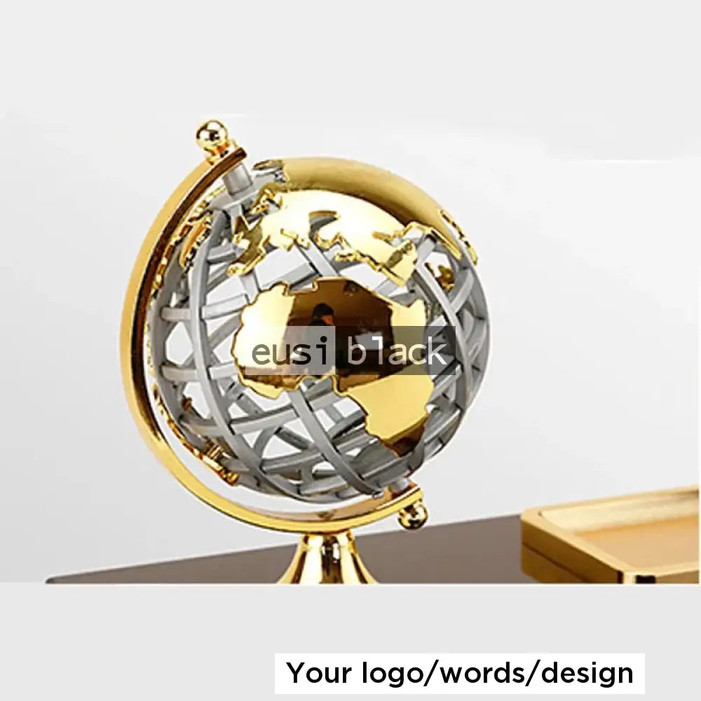 Globe & rack wooden organizer