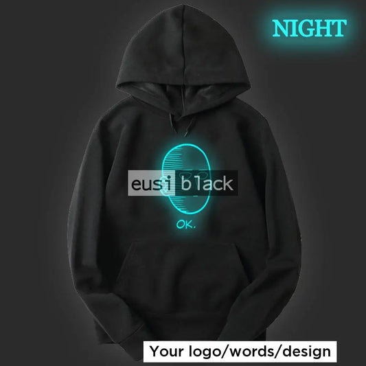 Glow in the dark customized hoodie