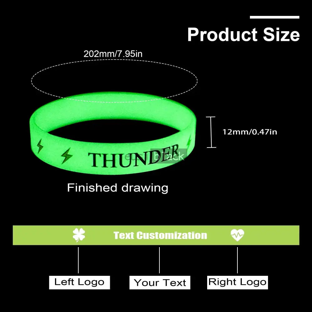 Glow In The Dark Adult Wristband