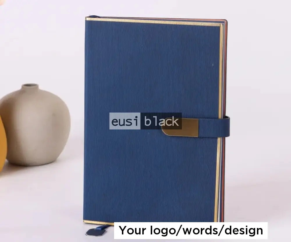 Gold Framed Notebook | A5 Blue