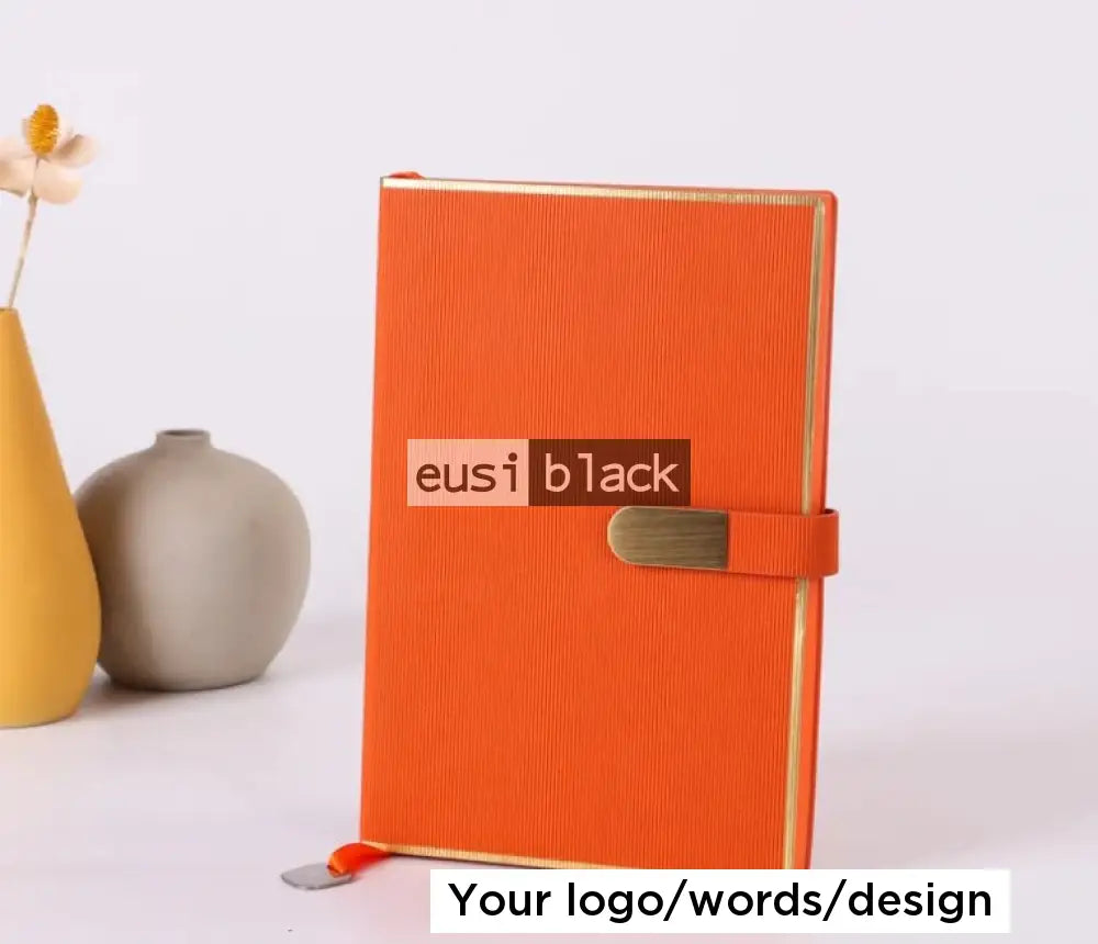 Gold Framed Notebook | A5 Orange