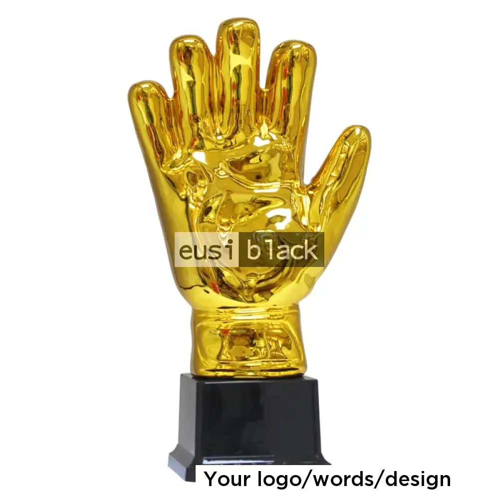 Golden glove trophy award - 26cm