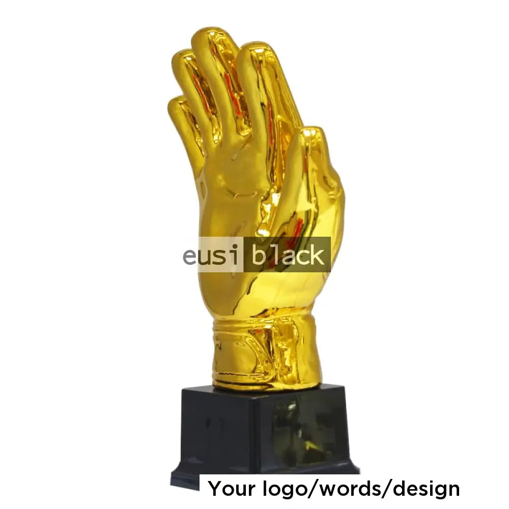 Golden glove trophy award - 26cm