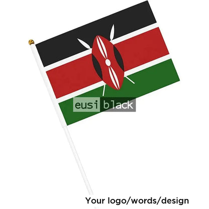 Hand-held waving flag