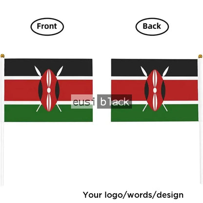 Hand-held waving flag