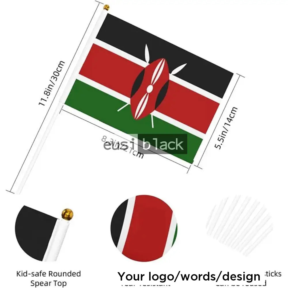 Hand-held waving flag