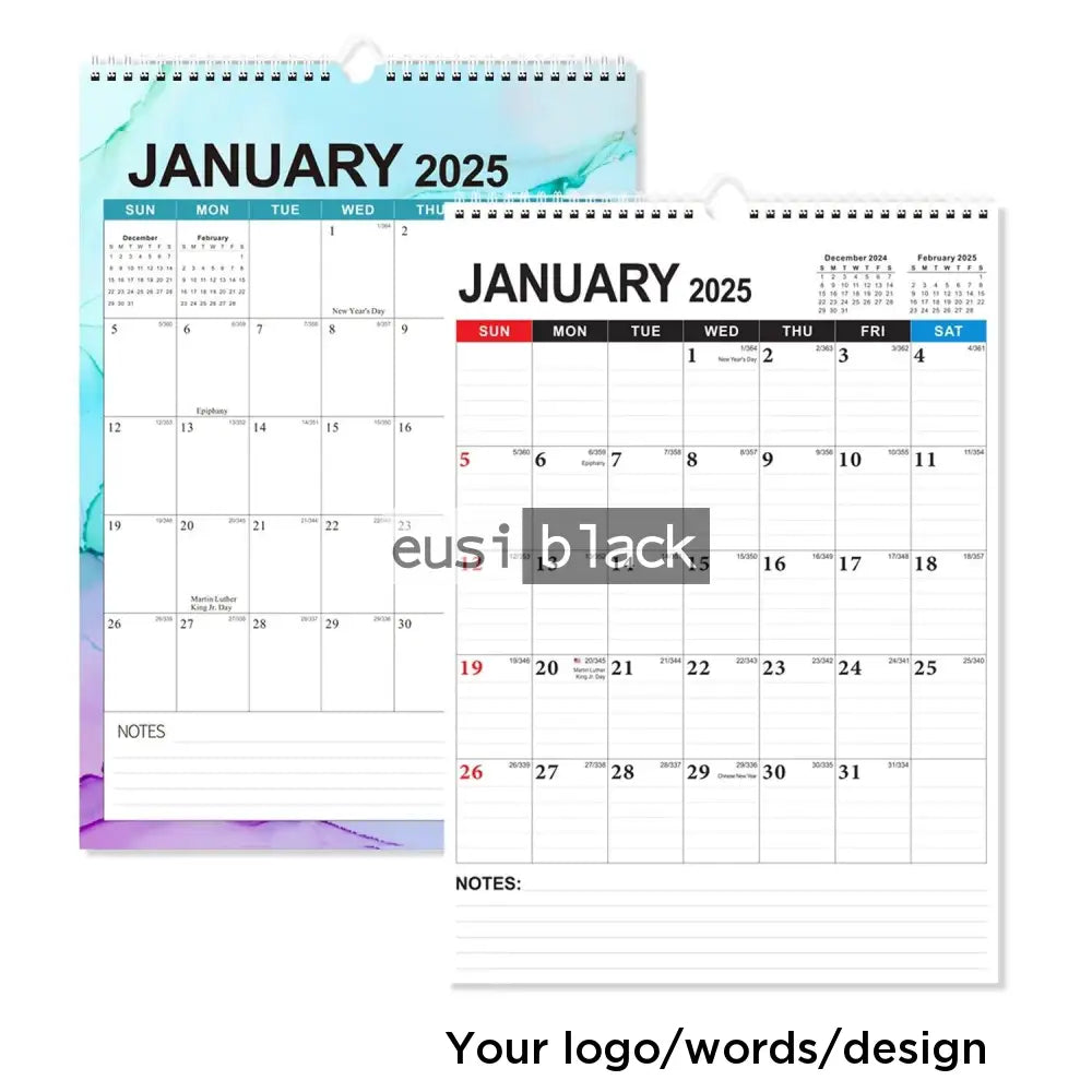 Hanging notes calendar