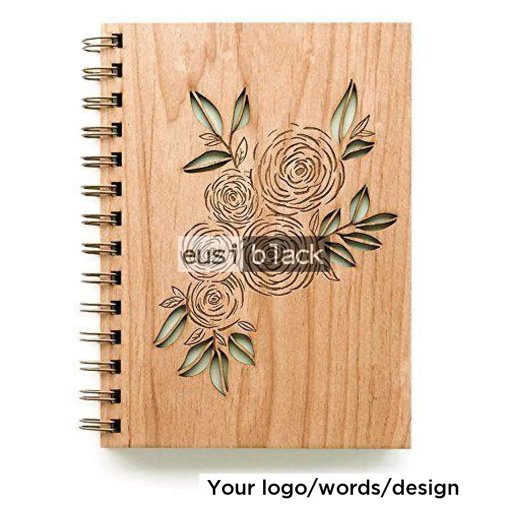 Hardwood cover rustic notebook | A5