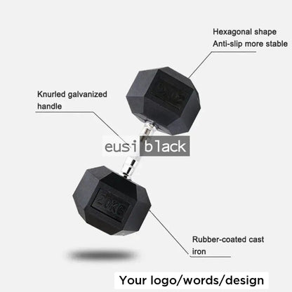 Hex dumbbell set