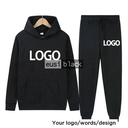 Hoodie and sweatpants set Black / S