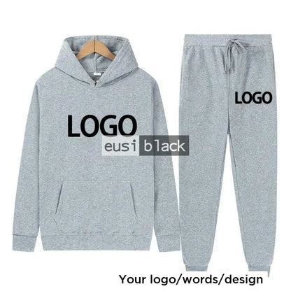 Hoodie and sweatpants set Light grey / S
