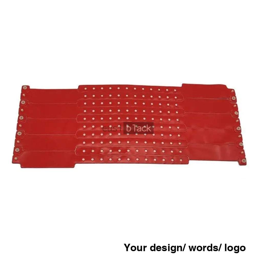 Hospital Admission Wristbands Red