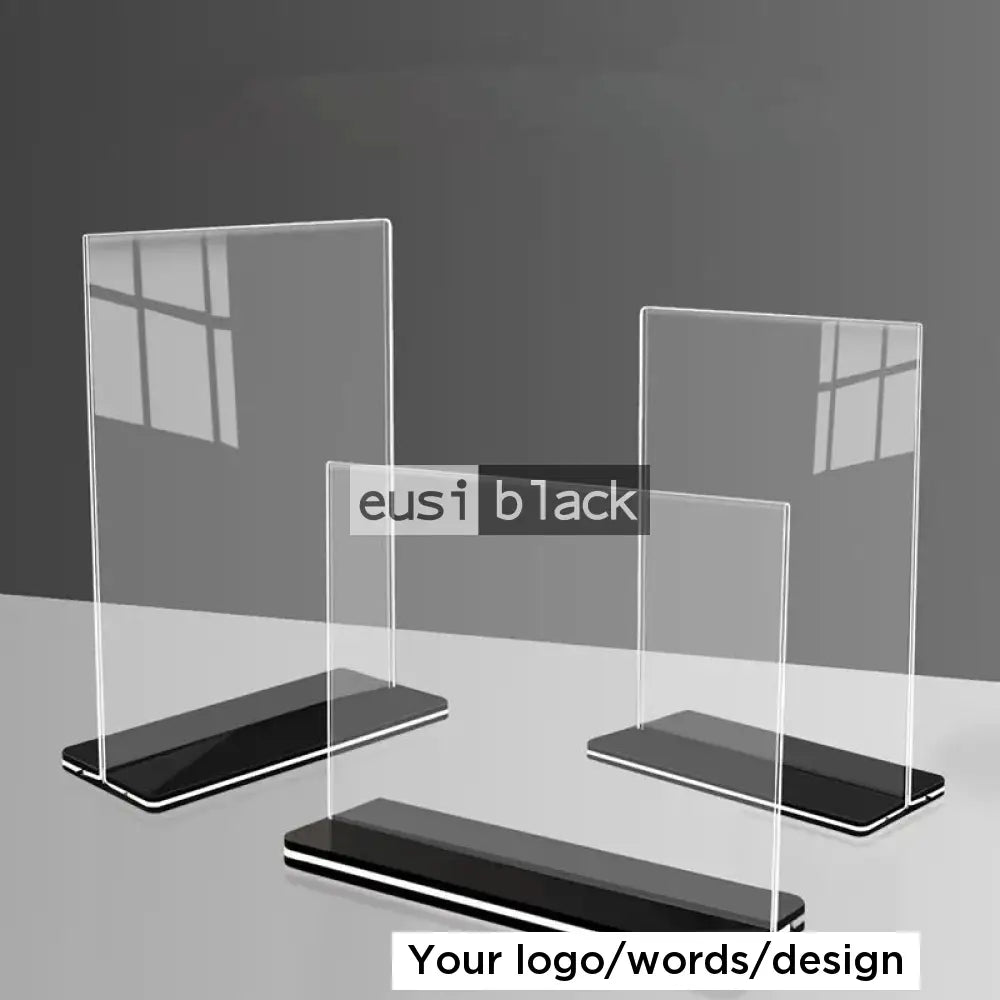 Inverted T acrylic sign holder