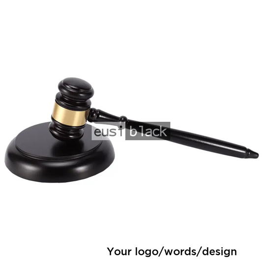Judge’s brass plated gavel