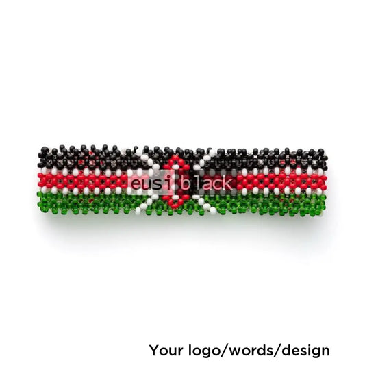 Kenyan beaded wristband - Slender