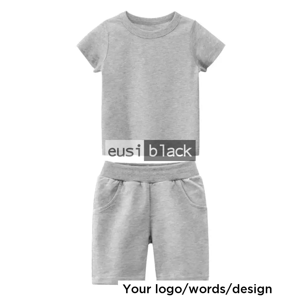 Kids’ T-shirt and shorts kit Grey / Infant (up to 1)