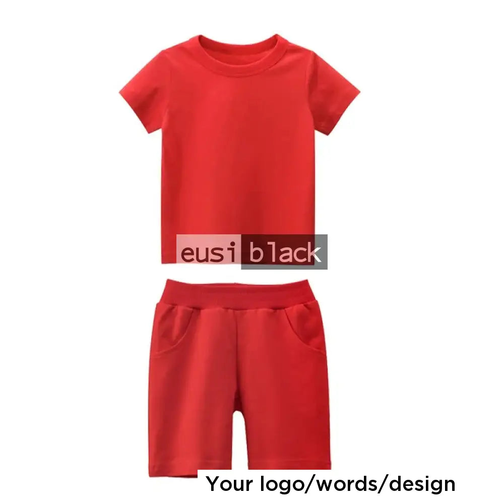 Kids’ T-shirt and shorts kit Red / Infant (up to 1)