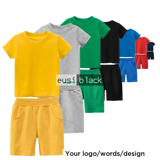 Kids’ T-shirt and shorts kit Yellow / Infant (up to 1)