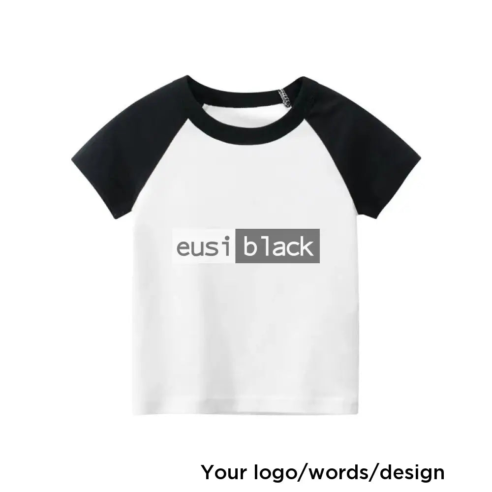 Kids’ two tone T-shirt Black / Infant (up to 1)