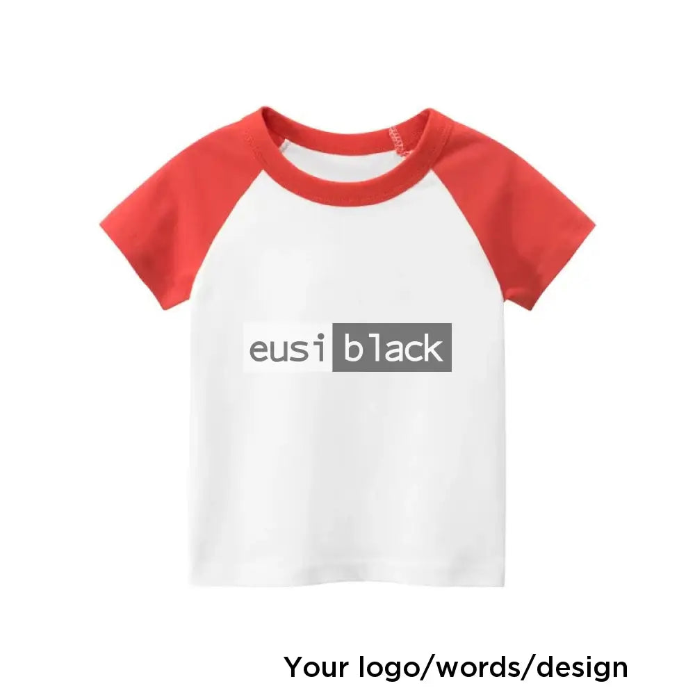 Kids’ two tone T-shirt Red / Infant (up to 1)