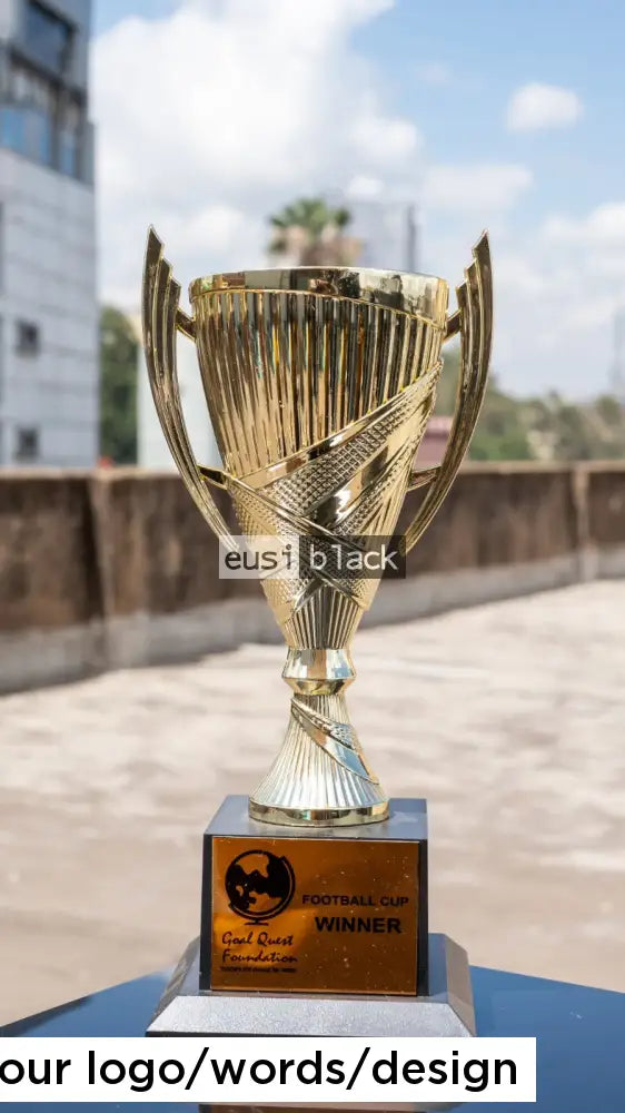 Knighted trophy cup award - 28cm