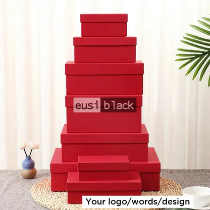 Kraft detachable gift box Red / A3