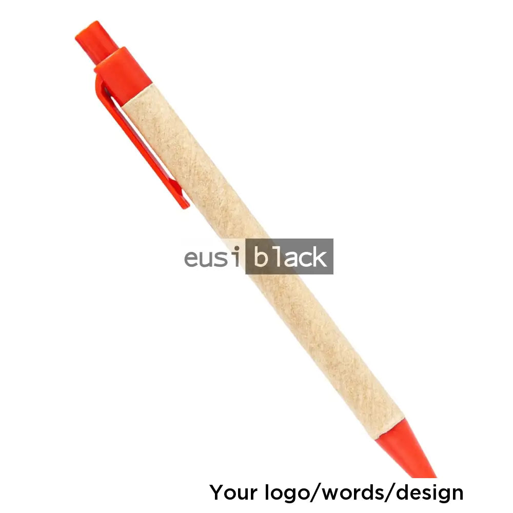 Kraft paper pen - Red