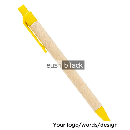 Kraft paper pen - Yellow