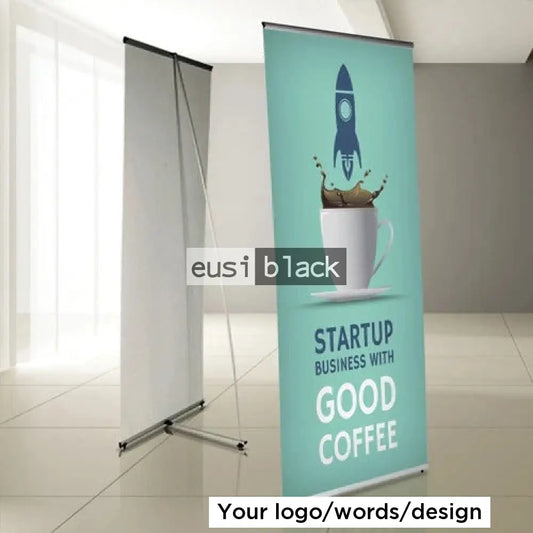 L banner stand Stand alone