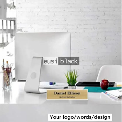 Acrylic L-desk name plate