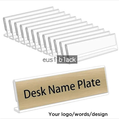 Acrylic L-desk name plate A6 / Landscape