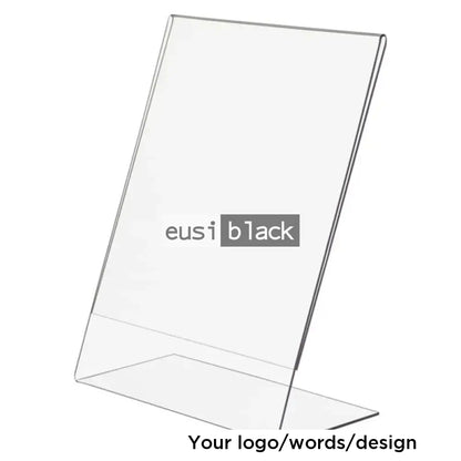 L Shape Sign Names L-shape table sign acrylic award customized by Eusi Black Gift Shop ...