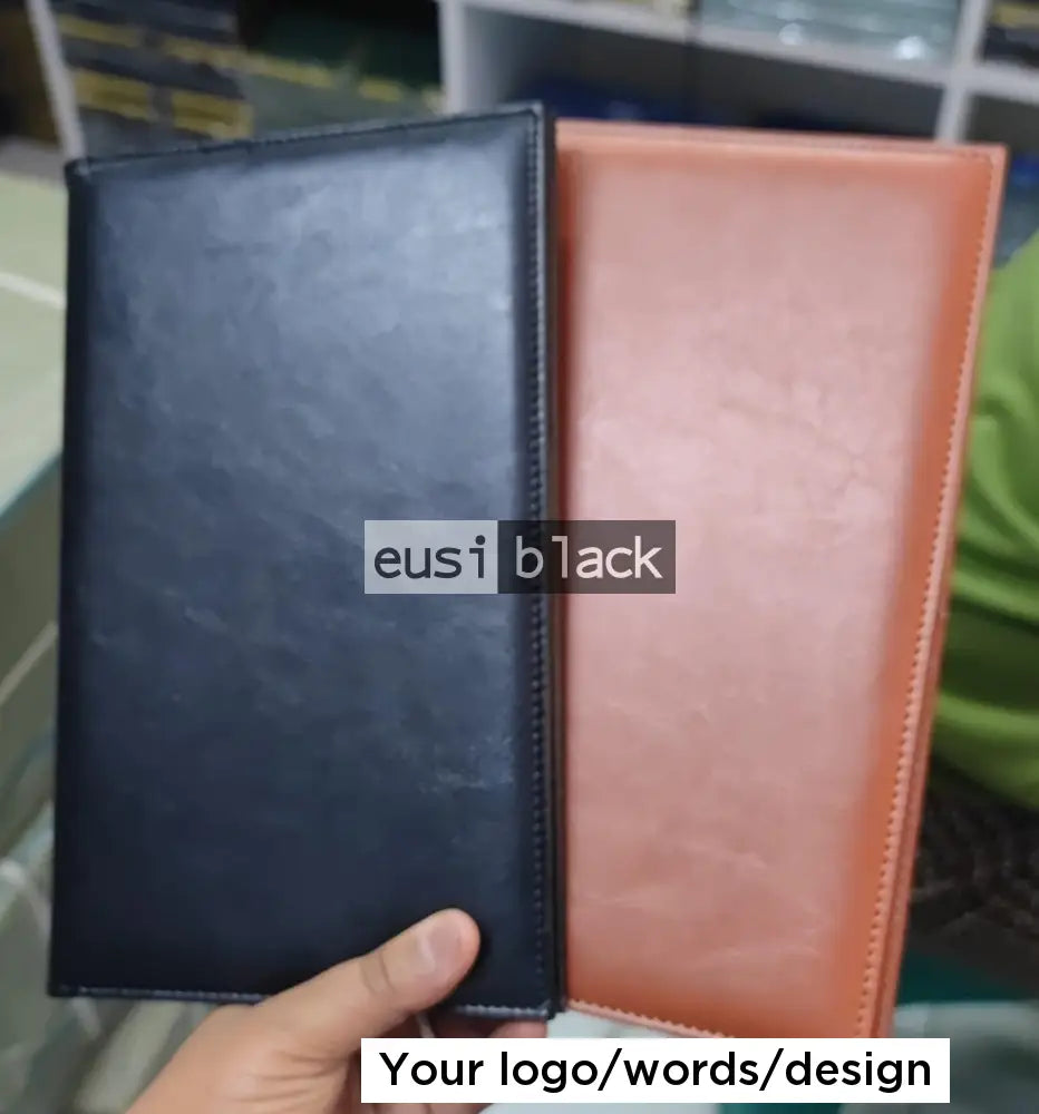 Large Bill holder - PU leather - Black