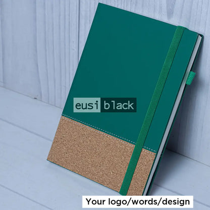 Latitudinal chipped-wood notebook - Green