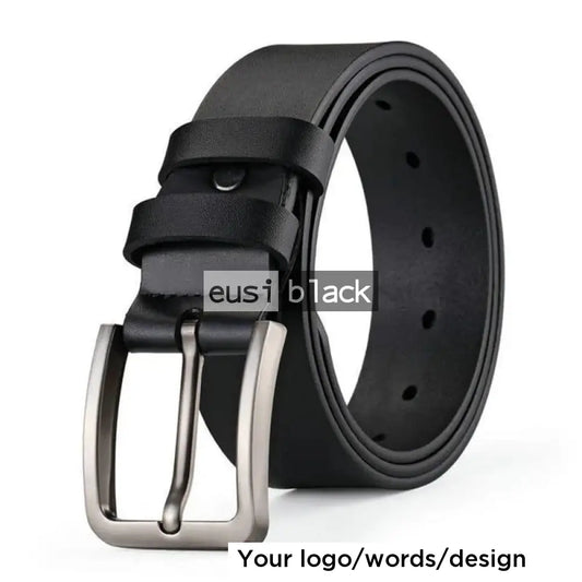 Leather belt for men