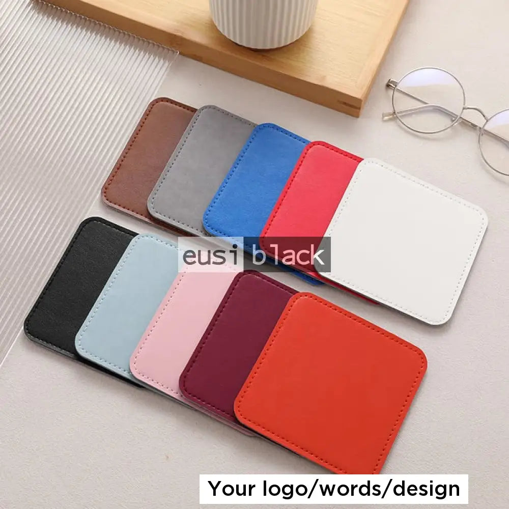 Leather table coaster