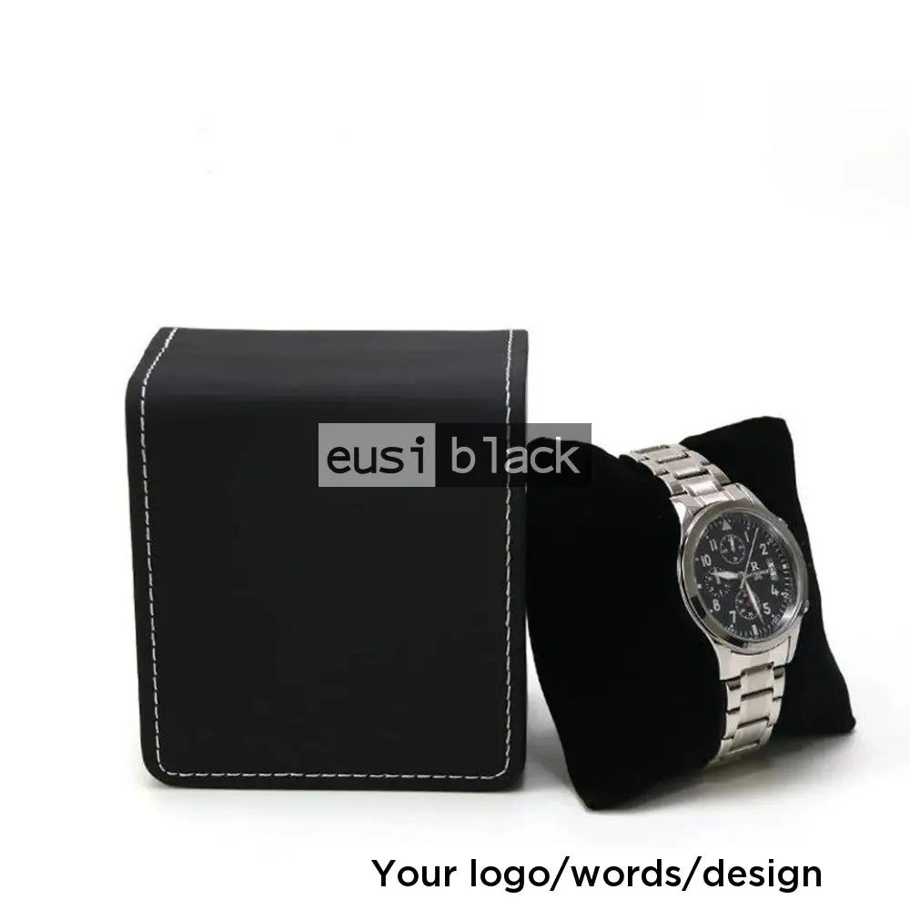 Leather watch box Black 1