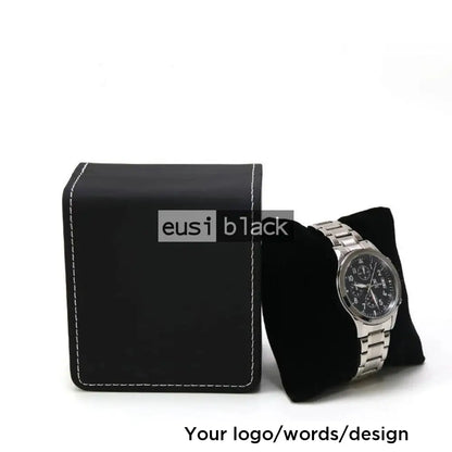 Leather watch box Black 1