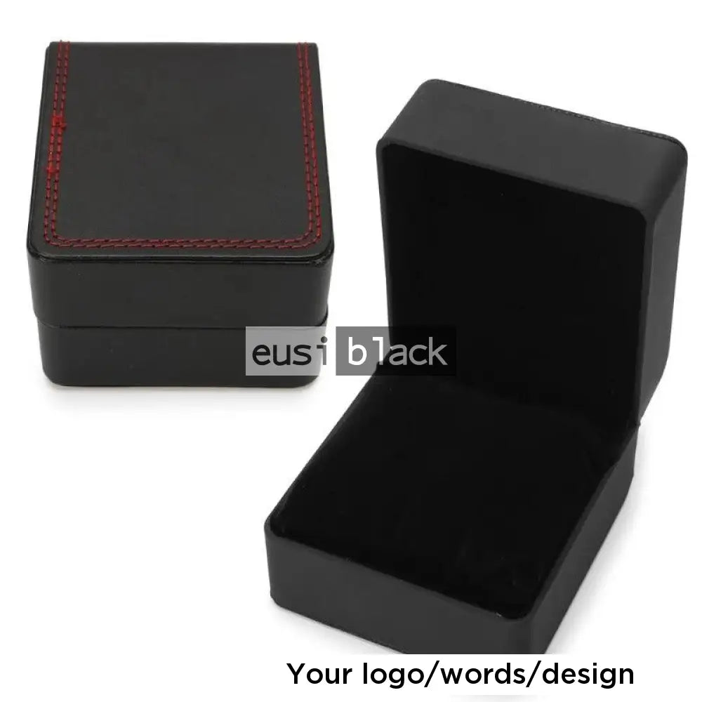 Leather watch box Black 2