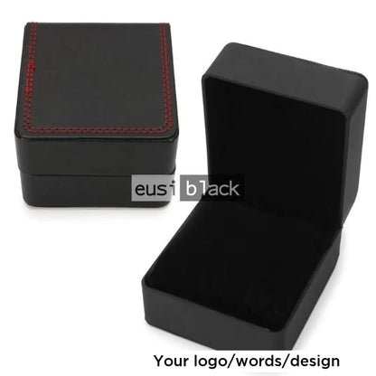 Leather watch box Black 2