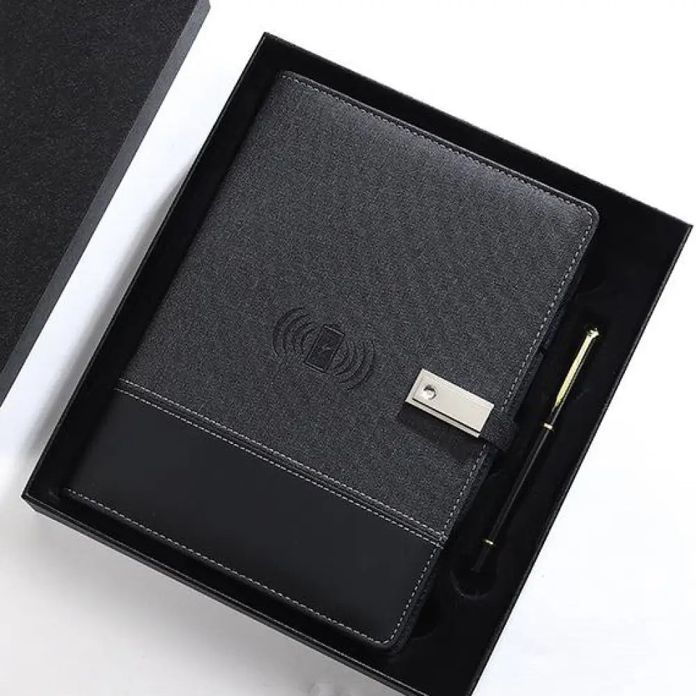 LED inbuilt power bank notebook set